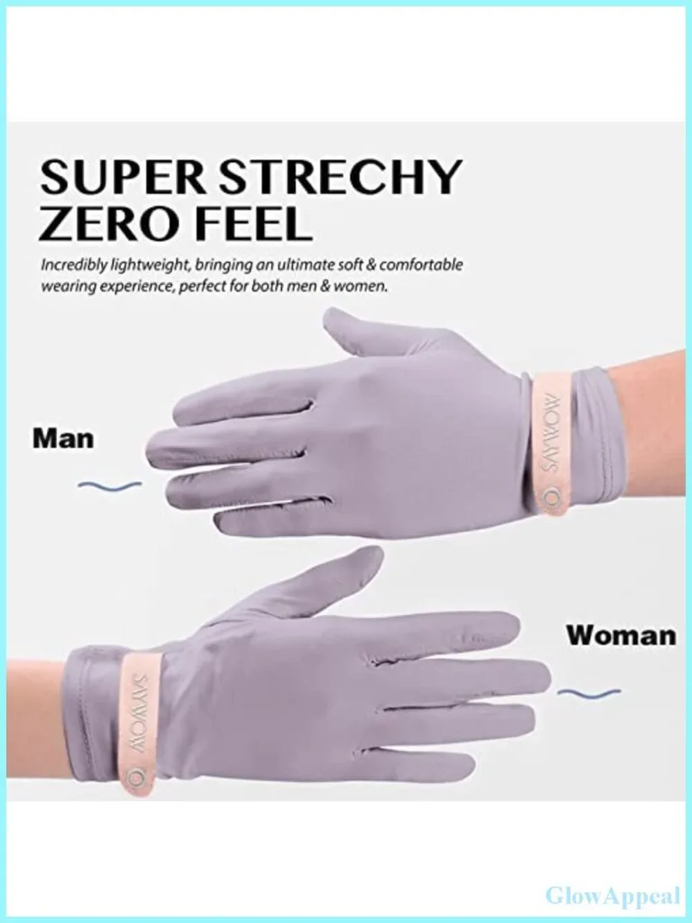 UPF 50+ Sun Gloves Women UV Protection Touchscreen Full Finger Driving Golf